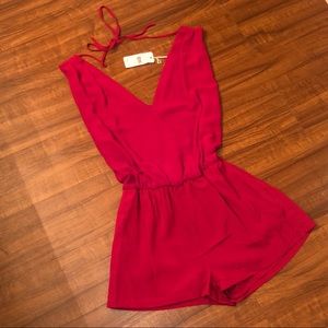 NWT Naked Zebra Red Romper